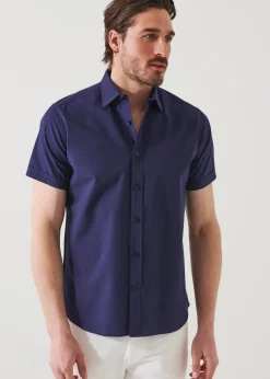 PATRICK ASSARAF Seersucker Cotton Shirt|Men Shirts