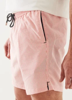 PATRICK ASSARAF Seersucker Swim Short|Men Bottoms