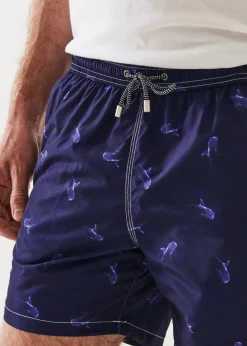 PATRICK ASSARAF Shark Print Swim Short|Men Bottoms