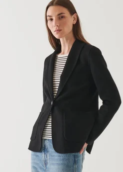 PATRICK ASSARAF Shawl Collar Cashmere Blazer|Women Blazers