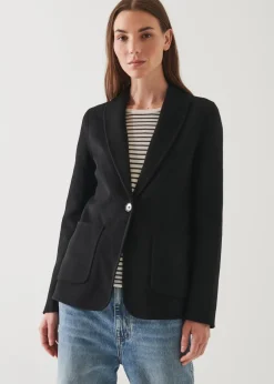 PATRICK ASSARAF Shawl Collar Cashmere Blazer|Women Blazers