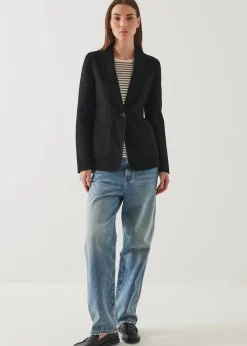 PATRICK ASSARAF Shawl Collar Cashmere Blazer|Women Blazers