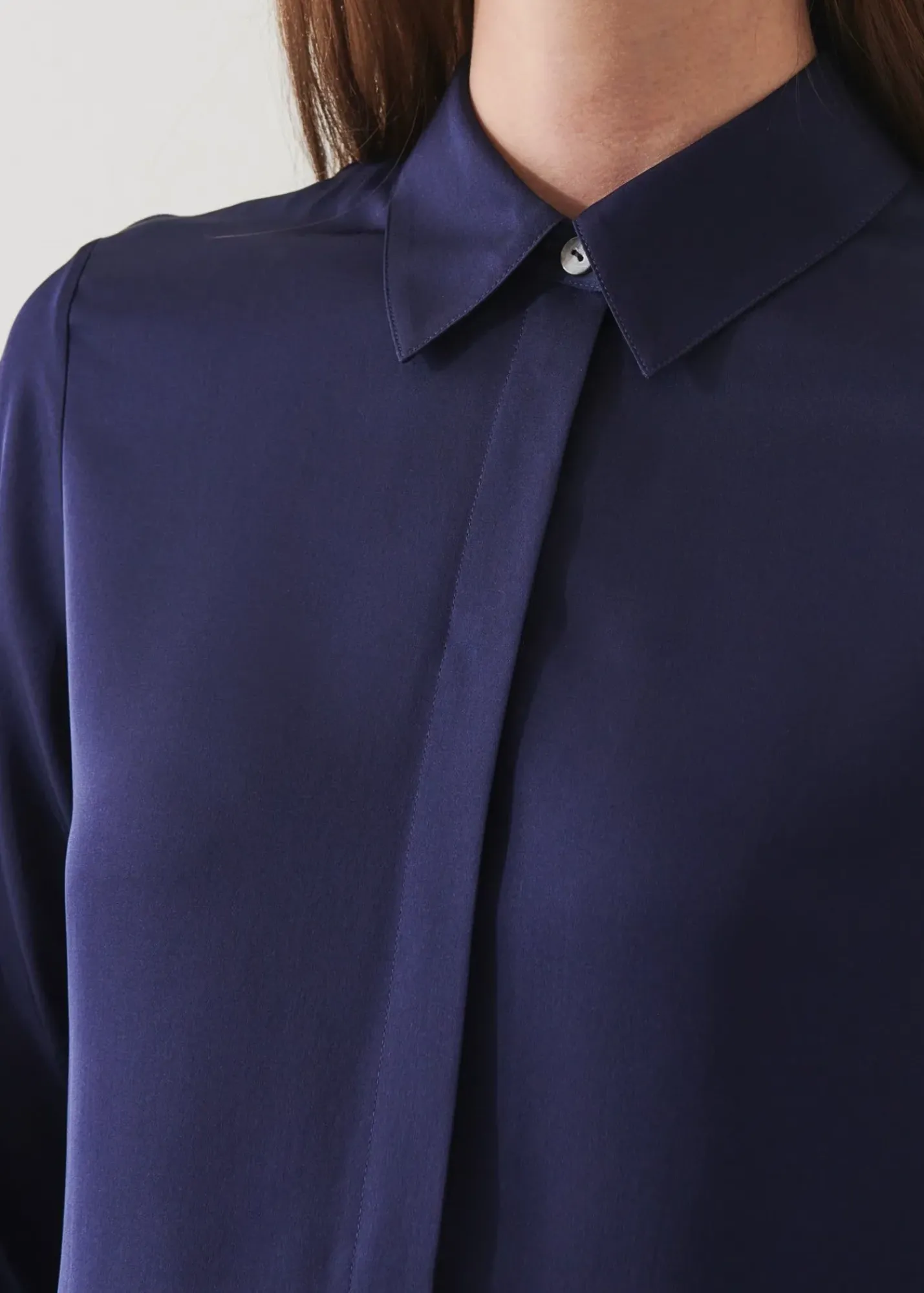 PATRICK ASSARAF Slim Silk Shirt|Women Shirts