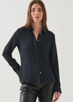 PATRICK ASSARAF Slim Silk Shirt|Women Shirts
