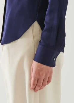 PATRICK ASSARAF Slim Silk Shirt|Women Shirts
