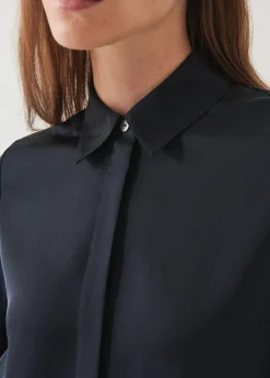 PATRICK ASSARAF Slim Silk Shirt|Women Shirts