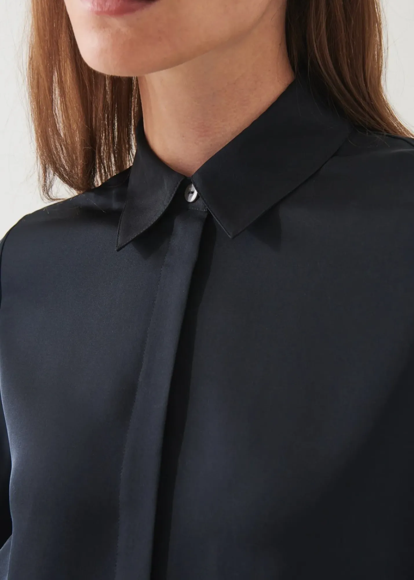 PATRICK ASSARAF Slim Silk Shirt|Women Shirts