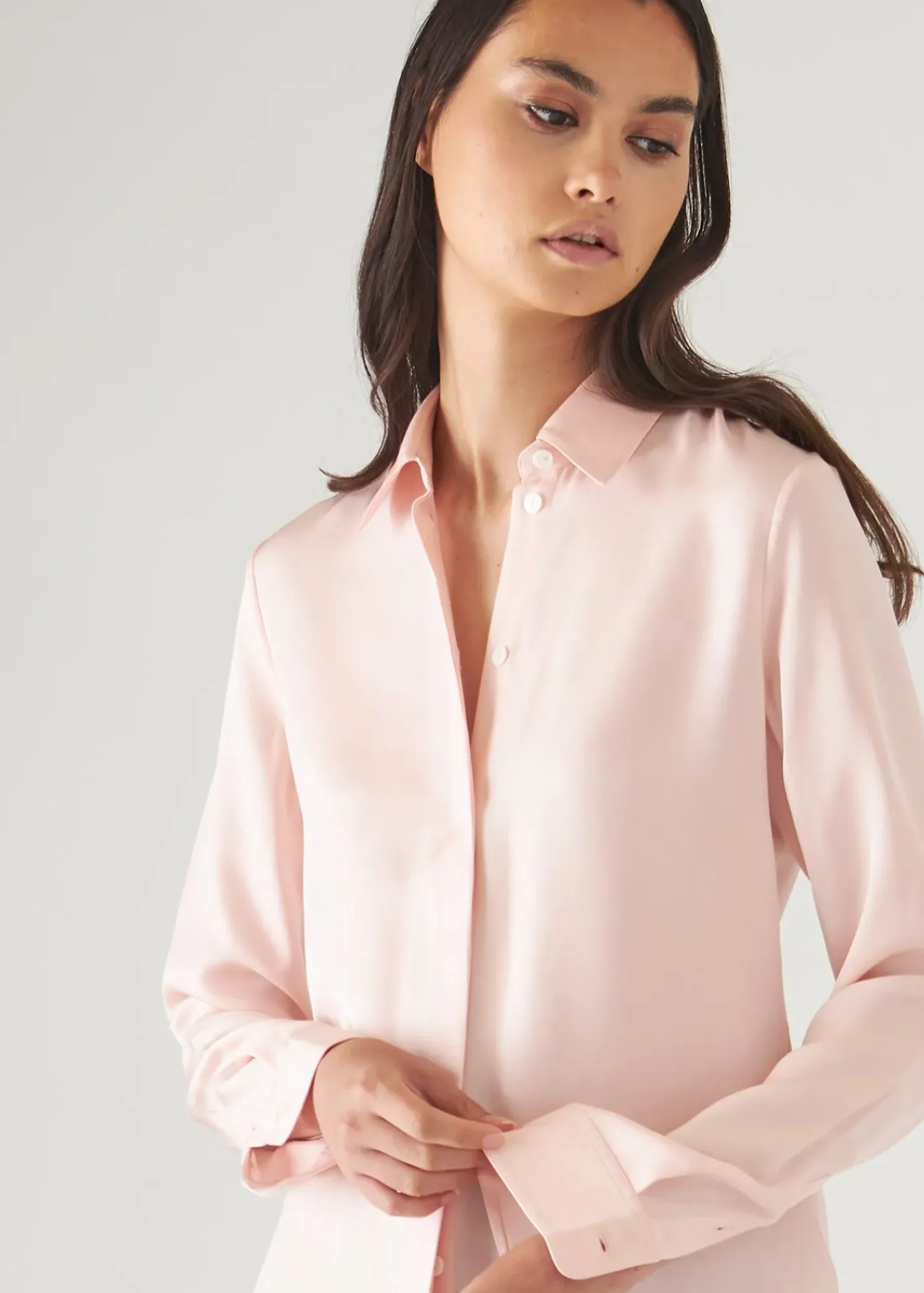 PATRICK ASSARAF Slim Silk Shirt|Women Shirts