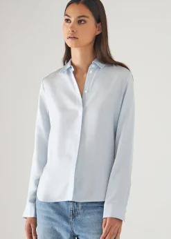 PATRICK ASSARAF Slim Silk Shirt|Women Shirts