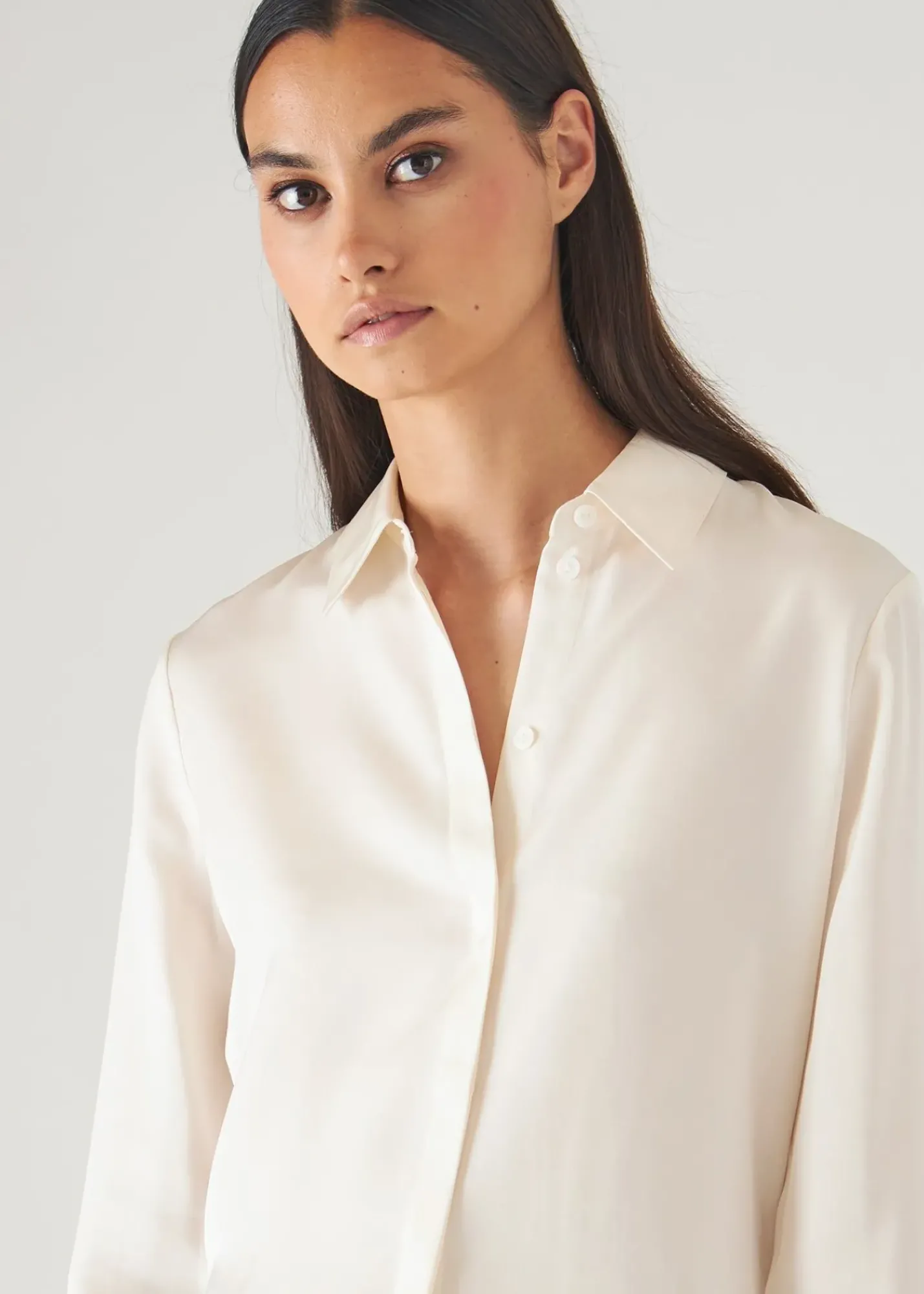 PATRICK ASSARAF Slim Silk Shirt|Women Shirts