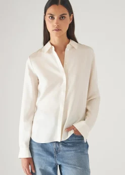 PATRICK ASSARAF Slim Silk Shirt|Women Shirts