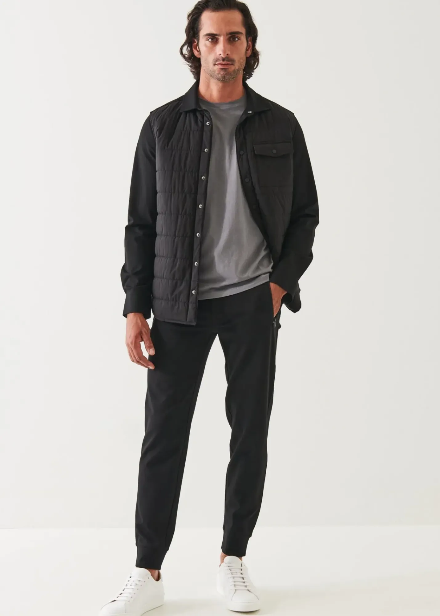 PATRICK ASSARAF Stretch Drawstring Jogger|Men Bottoms