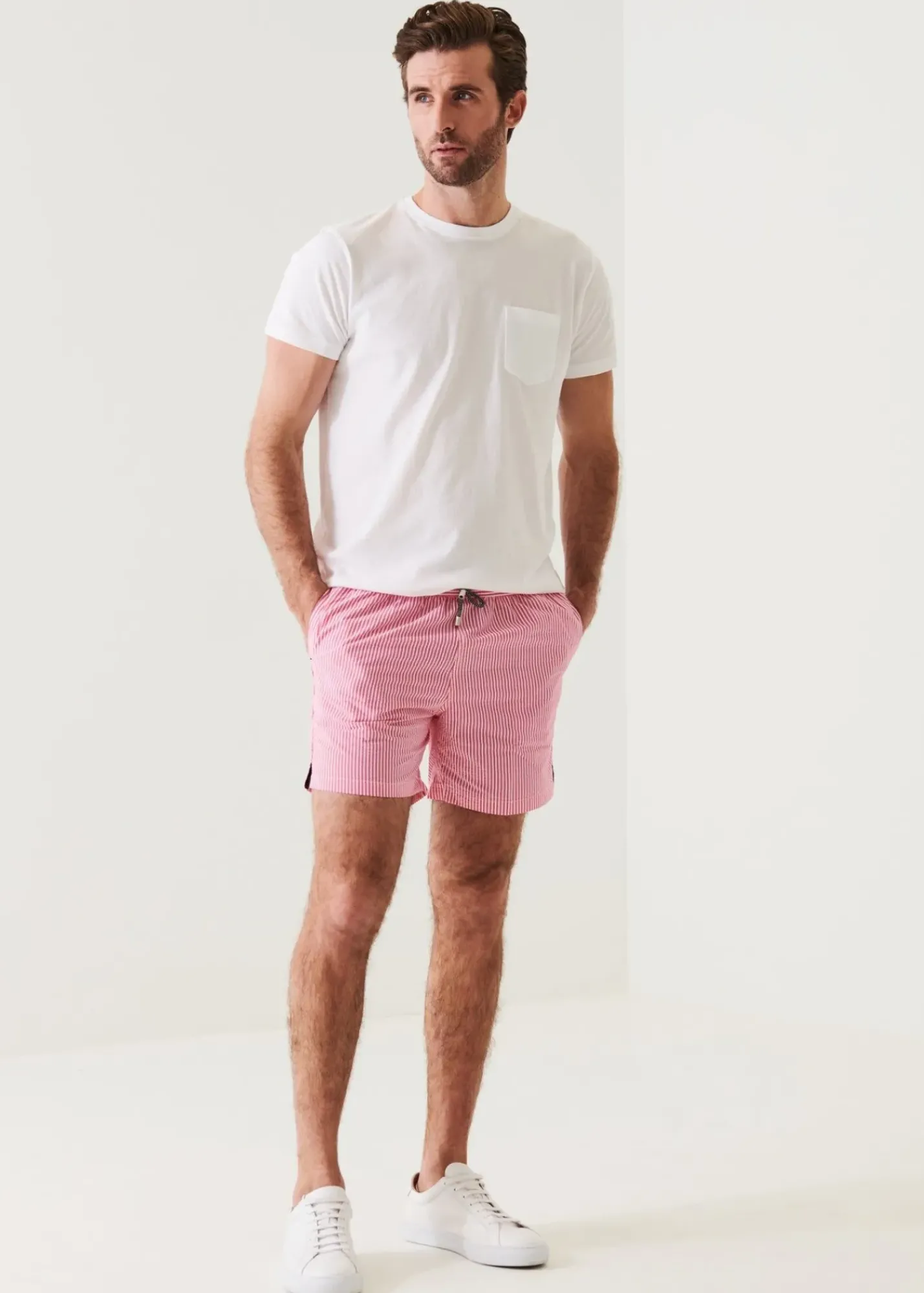 PATRICK ASSARAF Striped Swim Short|Men Bottoms