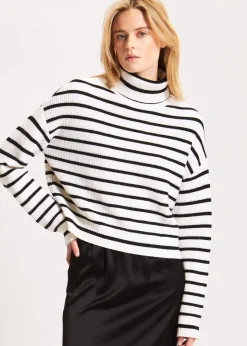 PATRICK ASSARAF Striped Turtleneck|Women Knitwear