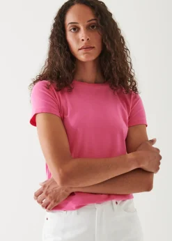 PATRICK ASSARAF Sublime Reactive Pima Cotton Stretch Slim T-Shirt|Women T-Shirts