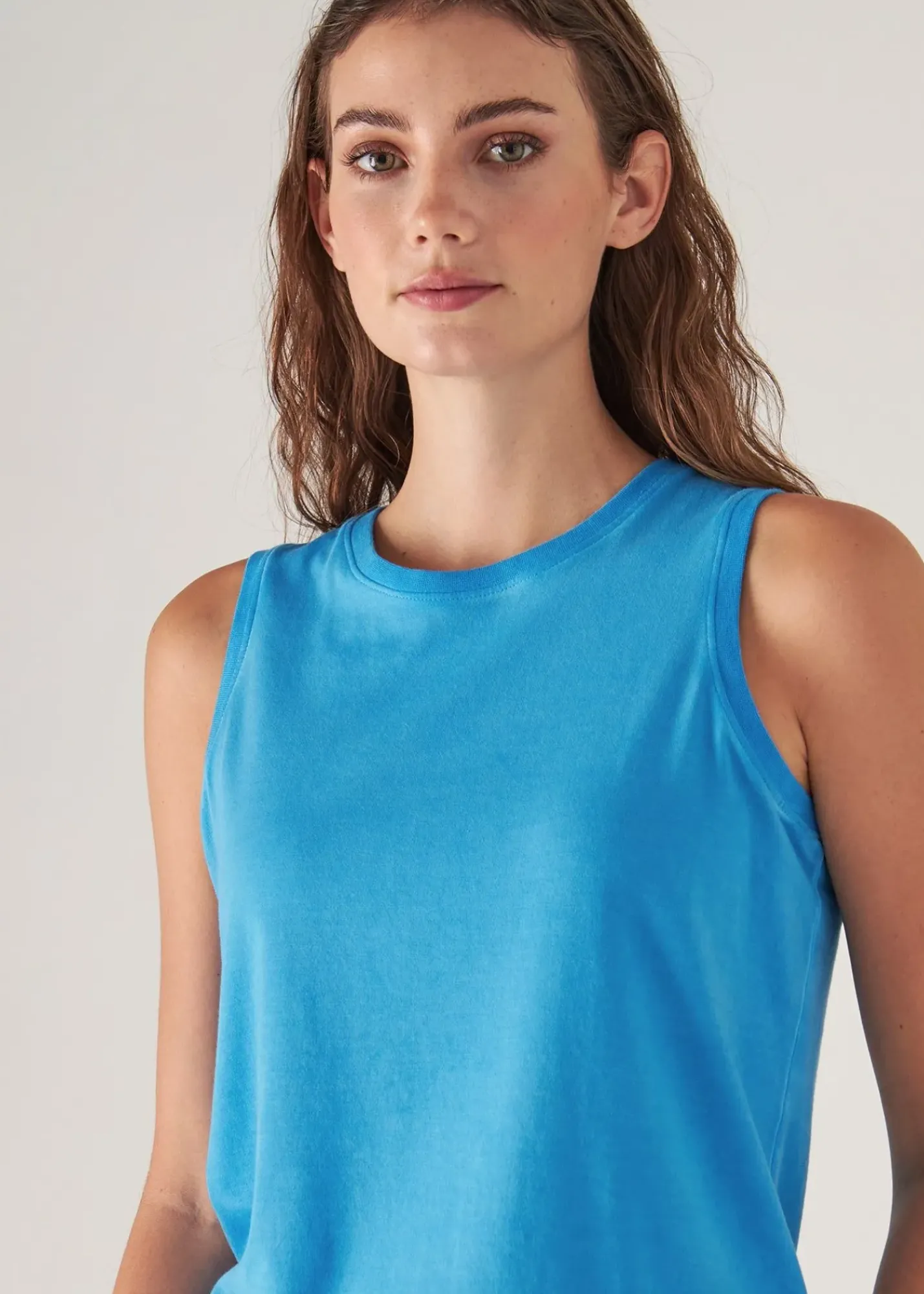 PATRICK ASSARAF Sublime Reactive Pima Cotton Stretch Boyfriend Tank|Women T-Shirts