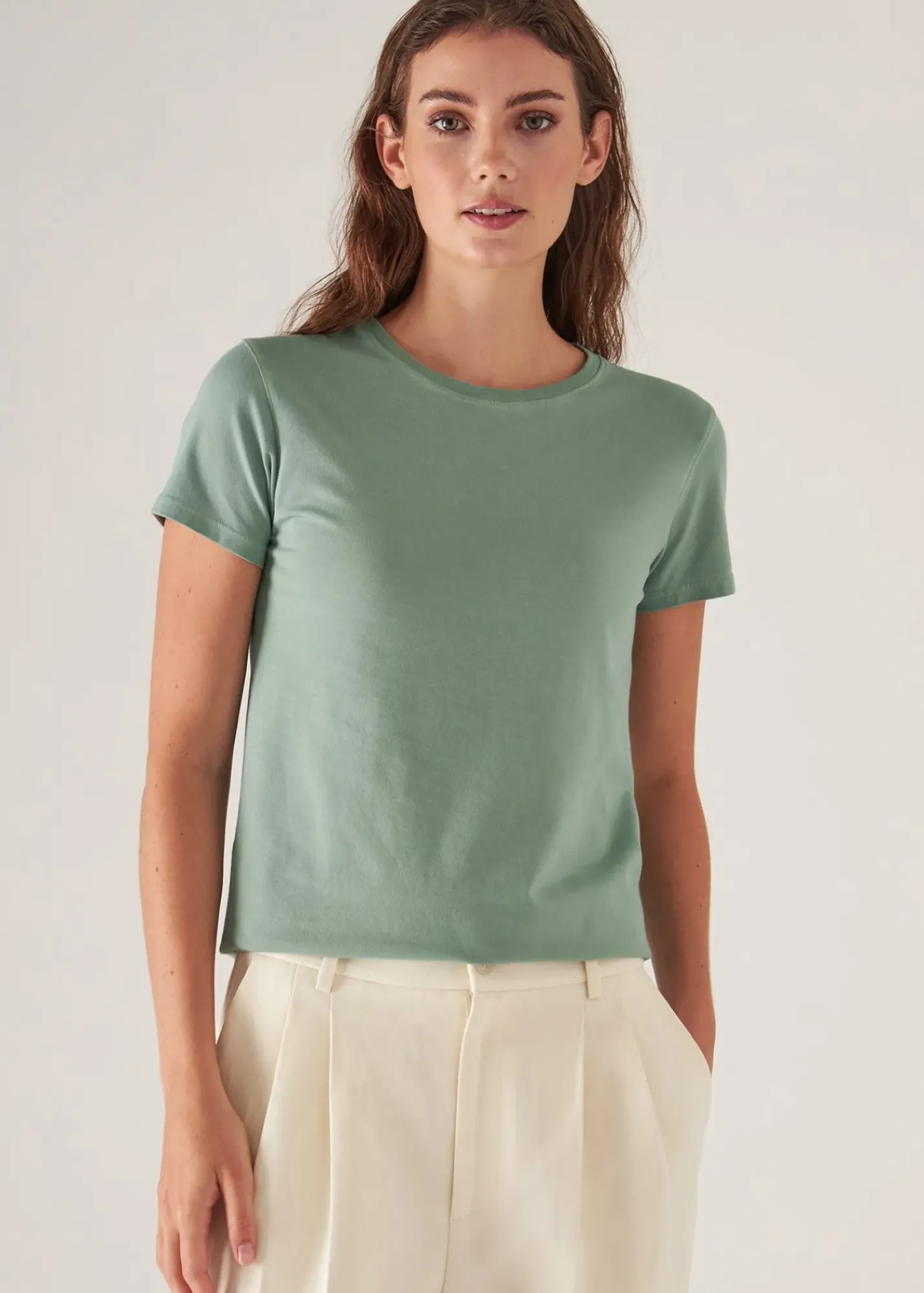 PATRICK ASSARAF Sublime Reactive Pima Cotton Stretch Slim T-Shirt|Women T-Shirts