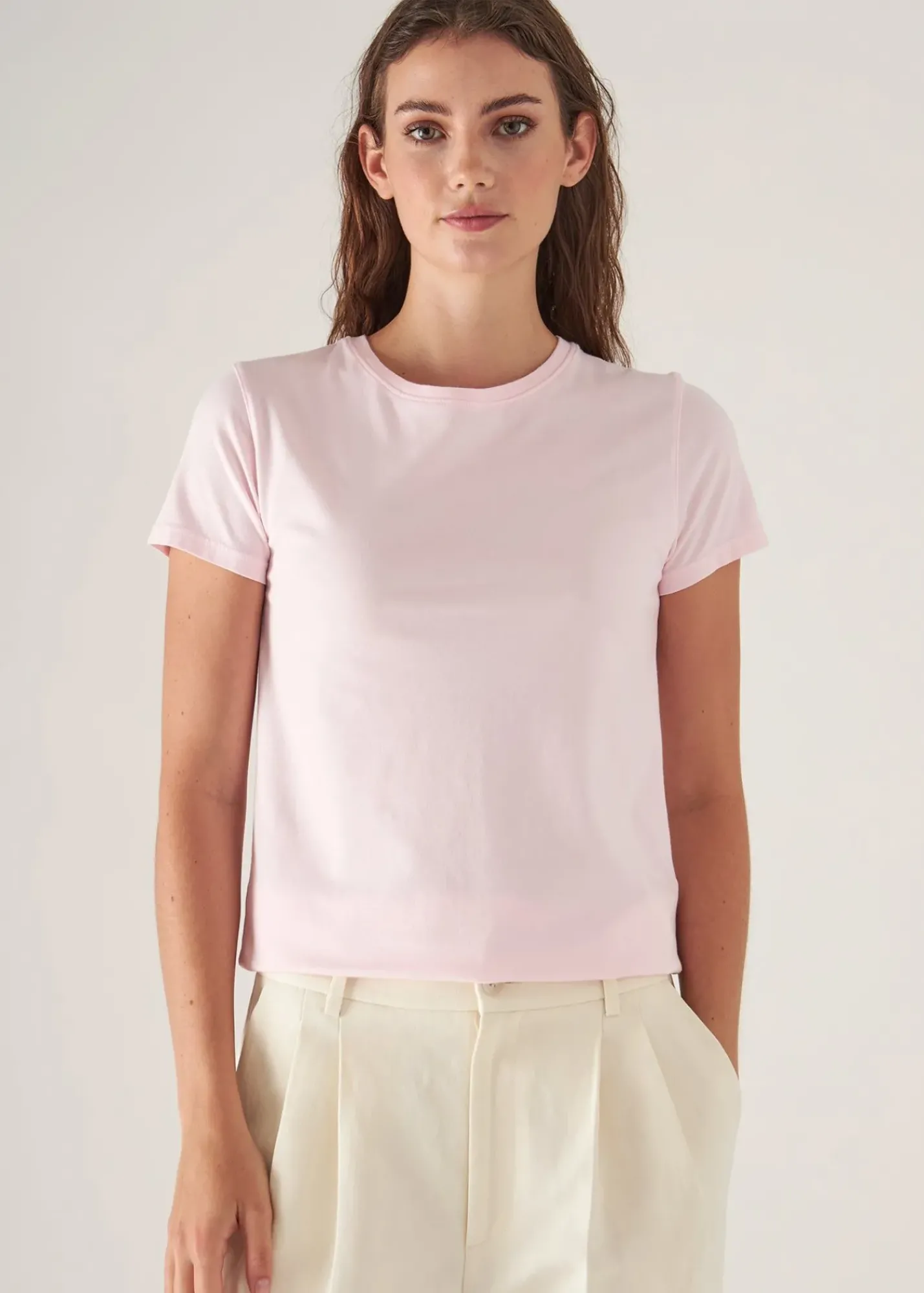 PATRICK ASSARAF Sublime Reactive Pima Cotton Stretch Slim T-Shirt|Women T-Shirts