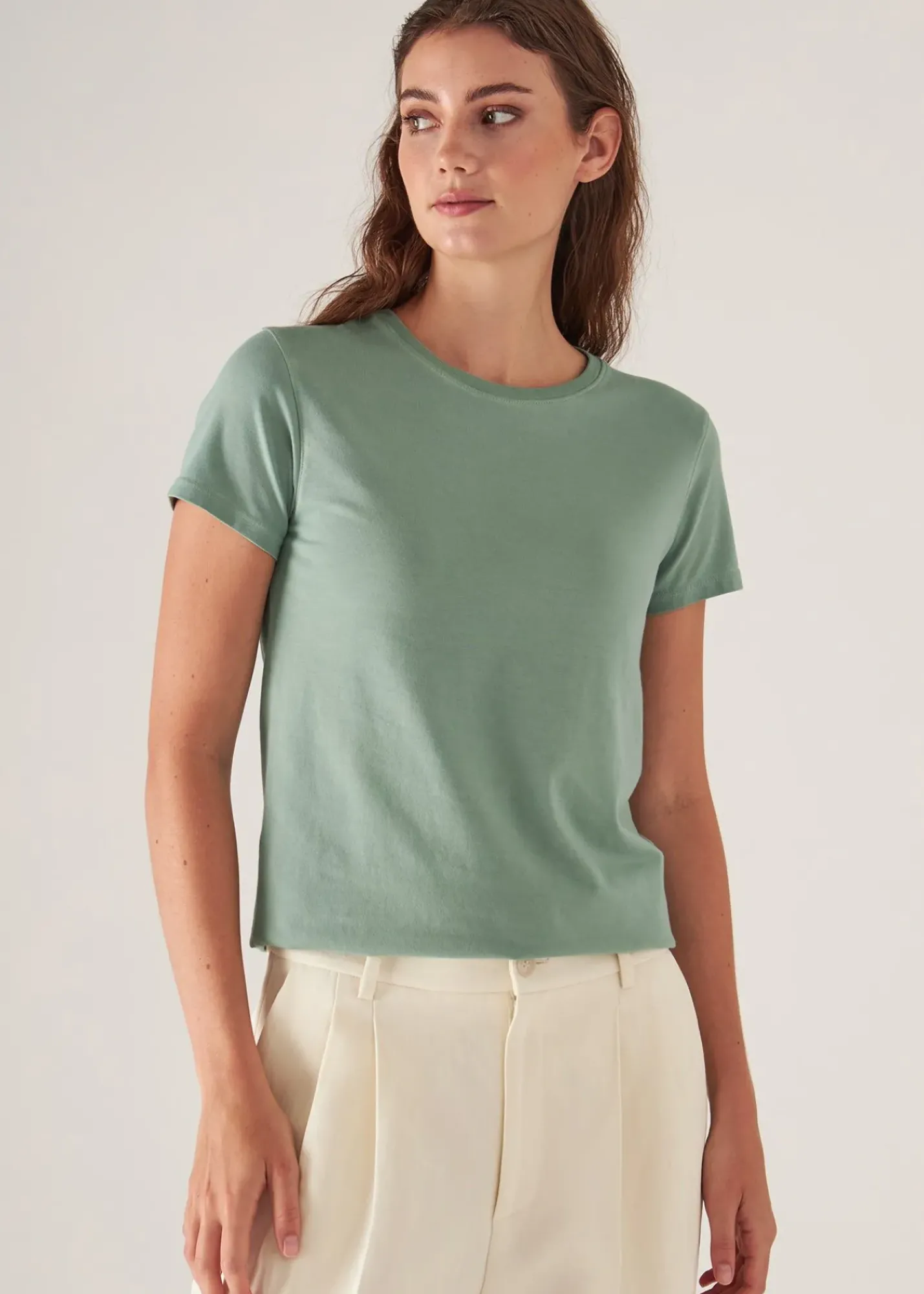 PATRICK ASSARAF Sublime Reactive Pima Cotton Stretch Slim T-Shirt|Women T-Shirts