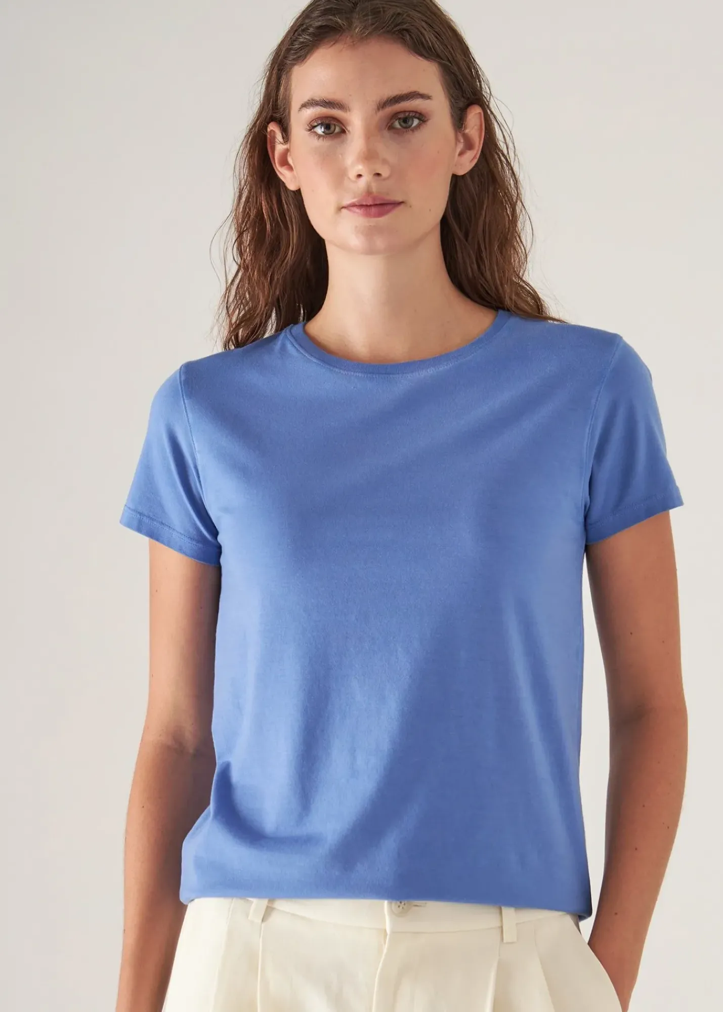 PATRICK ASSARAF Sublime Reactive Pima Cotton Stretch Slim T-Shirt|Women T-Shirts
