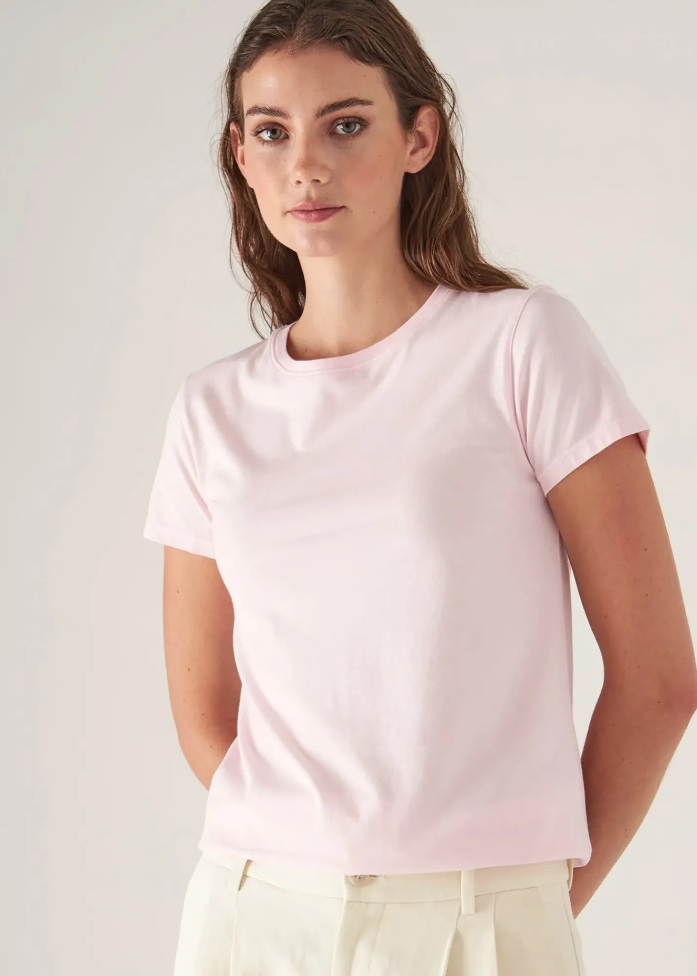 PATRICK ASSARAF Sublime Reactive Pima Cotton Stretch Slim T-Shirt|Women T-Shirts