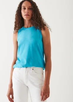 PATRICK ASSARAF Sublime Reactive Pima Cotton Stretch Boyfriend Tank|Women T-Shirts