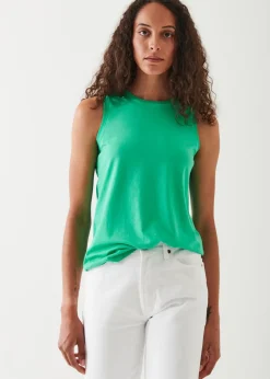PATRICK ASSARAF Sublime Reactive Pima Cotton Stretch Boyfriend Tank|Women T-Shirts