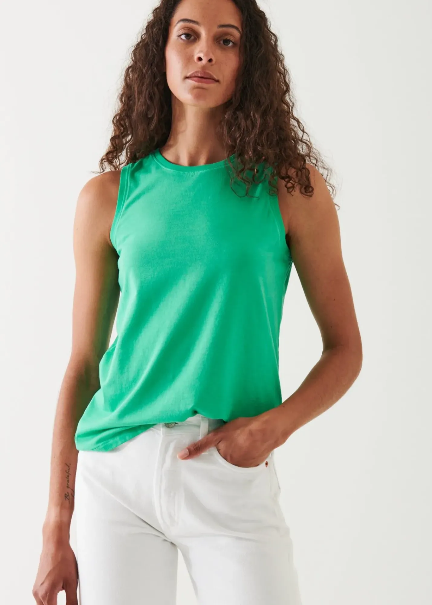 PATRICK ASSARAF Sublime Reactive Pima Cotton Stretch Boyfriend Tank|Women T-Shirts