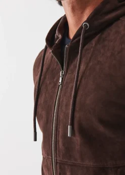 PATRICK ASSARAF Suede Full Zip Jacket|Men Outerwear