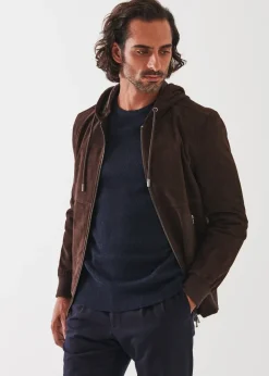 PATRICK ASSARAF Suede Full Zip Jacket|Men Outerwear