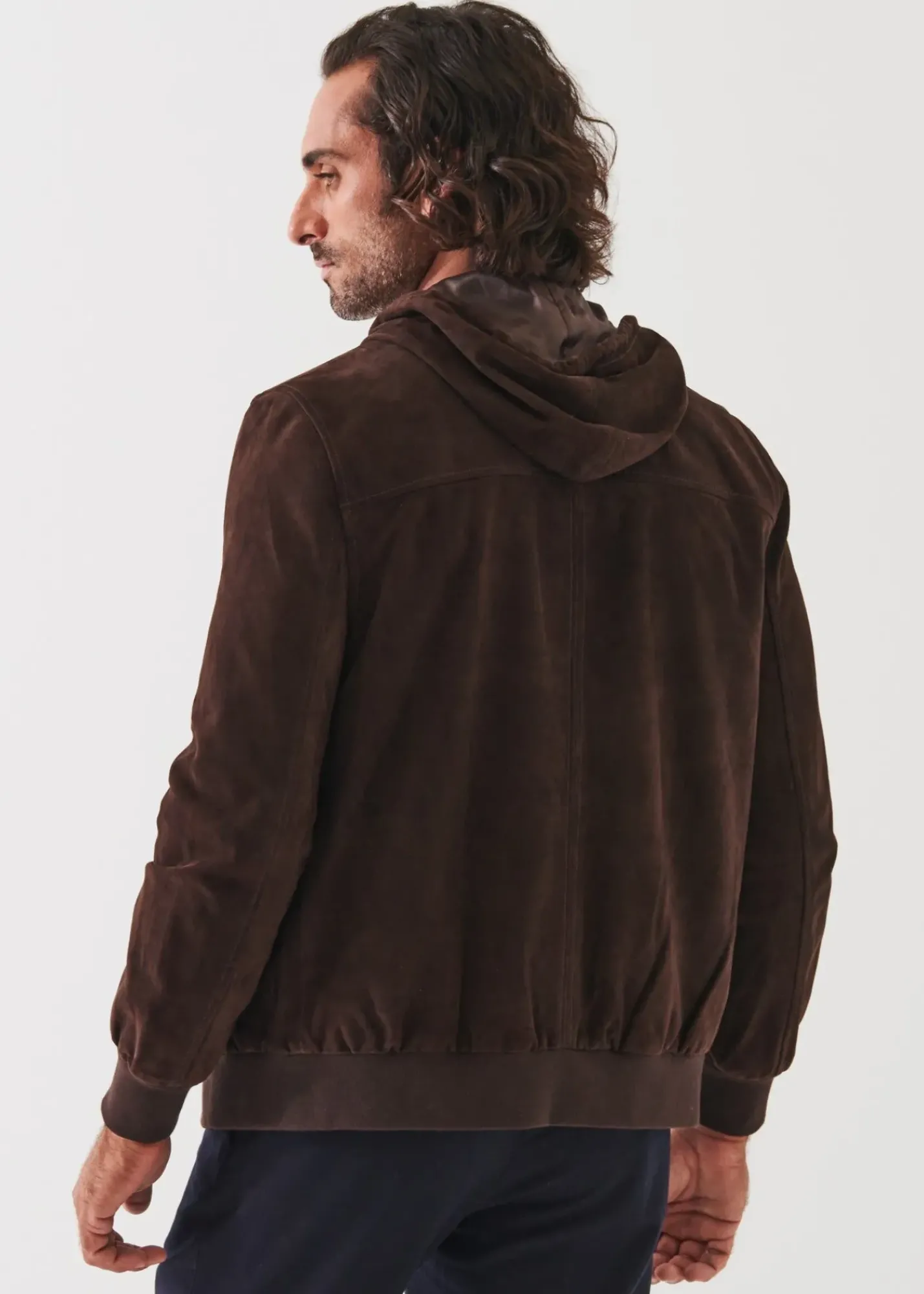 PATRICK ASSARAF Suede Full Zip Jacket|Men Outerwear