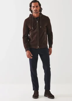 PATRICK ASSARAF Suede Full Zip Jacket|Men Outerwear