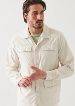 PATRICK ASSARAF Suede Shirt Jacket|Men Outerwear