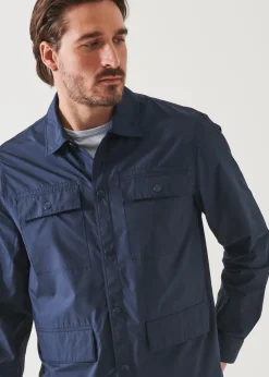 PATRICK ASSARAF Suede Shirt Jacket|Men Outerwear