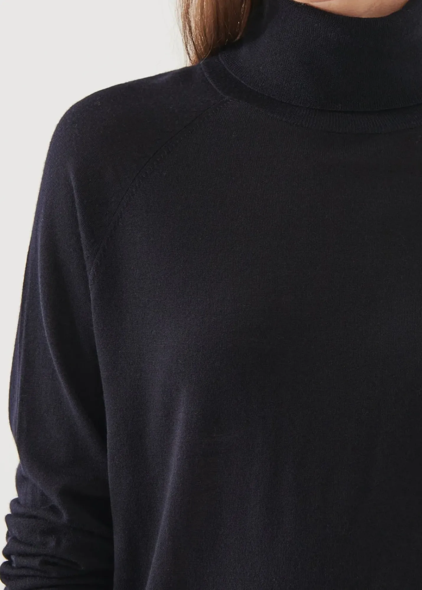 PATRICK ASSARAF Superfine Merino Boyfriend Turtleneck|Women Knitwear
