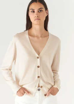 PATRICK ASSARAF Superfine Merino Lyocell Relaxed Cardigan|Women Knitwear