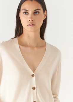 PATRICK ASSARAF Superfine Merino Lyocell Relaxed Cardigan|Women Knitwear