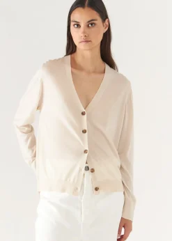 PATRICK ASSARAF Superfine Merino Lyocell Relaxed Cardigan|Women Knitwear