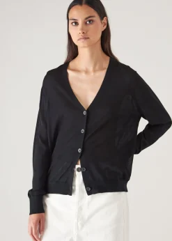 PATRICK ASSARAF Superfine Merino Lyocell Relaxed Cardigan|Women Knitwear