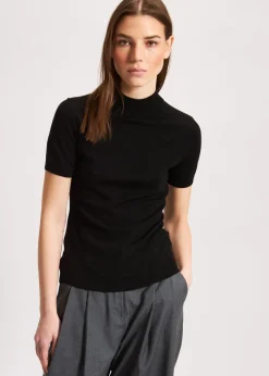 PATRICK ASSARAF Superfine Merino Mock Neck|Women Knitwear