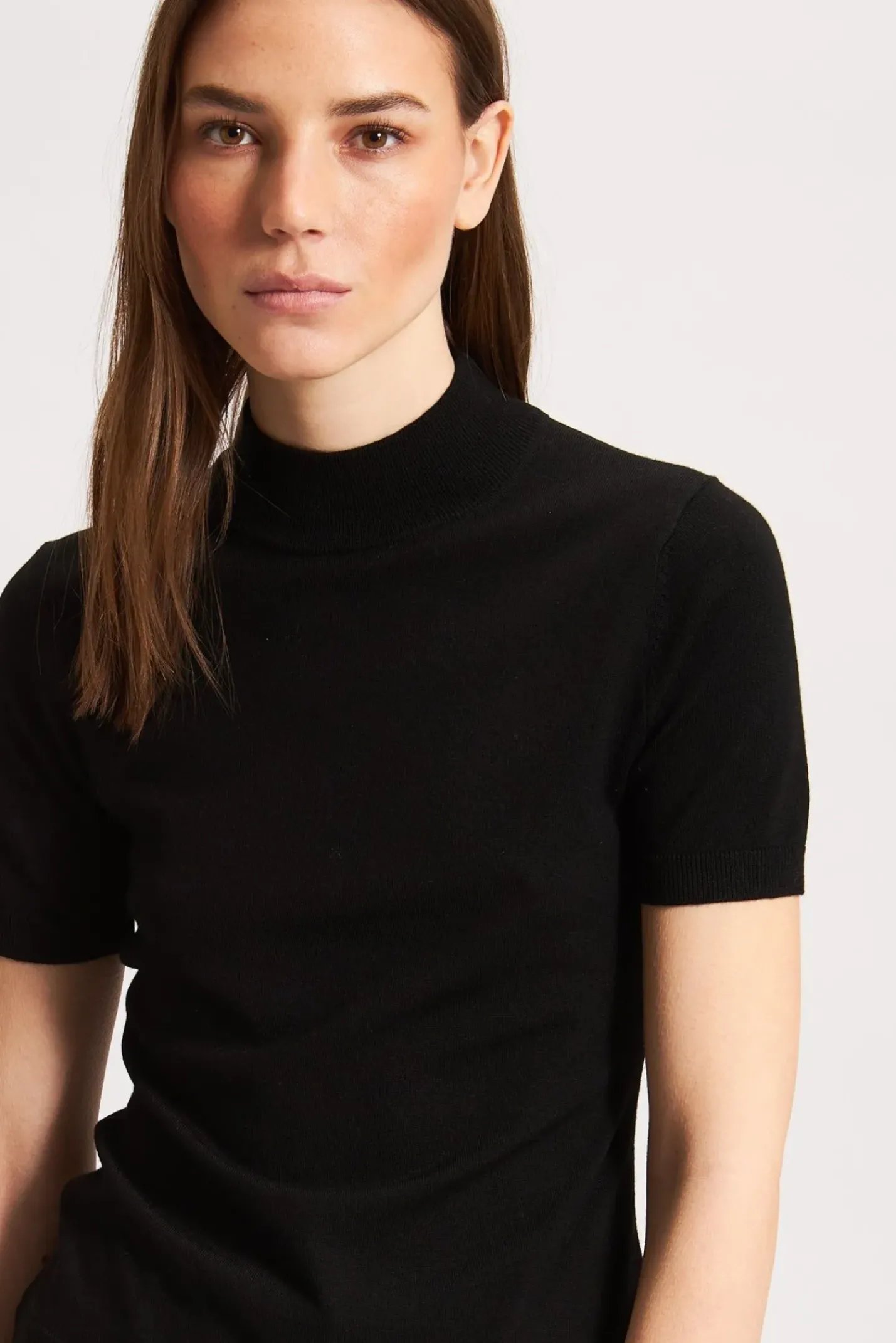 PATRICK ASSARAF Superfine Merino Mock Neck|Women Knitwear