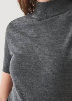 PATRICK ASSARAF Superfine Merino Mock Neck|Women Knitwear