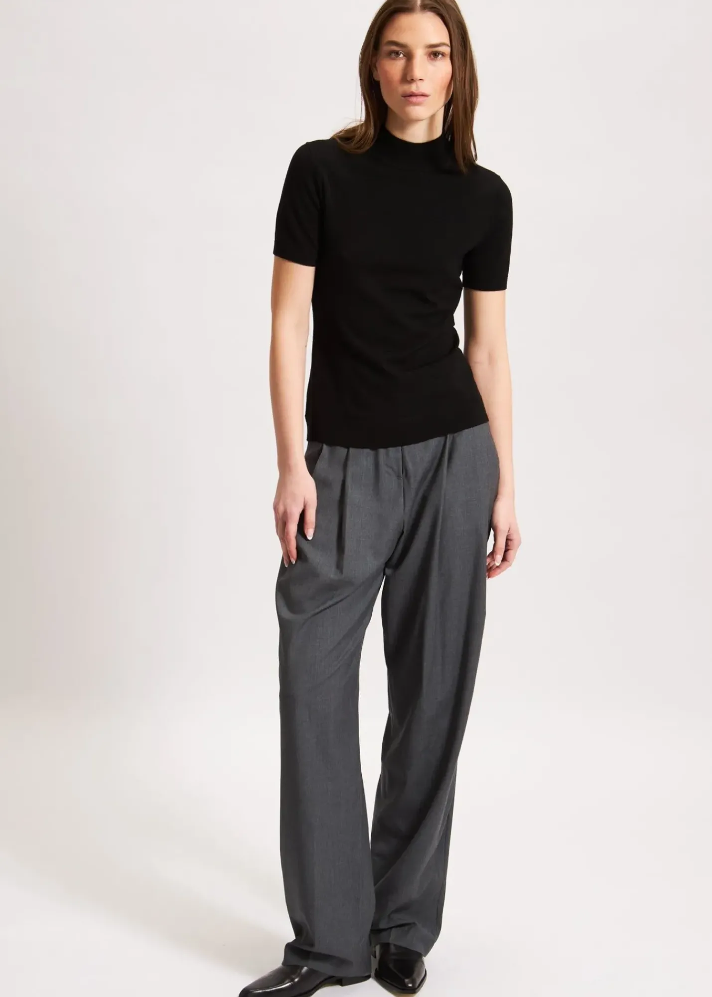 PATRICK ASSARAF Superfine Merino Mock Neck|Women Knitwear
