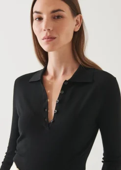 PATRICK ASSARAF Superfine Merino Polo|Women Polos