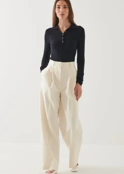 PATRICK ASSARAF Superfine Merino Polo|Women Polos