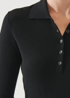 PATRICK ASSARAF Superfine Merino Polo|Women Knitwear