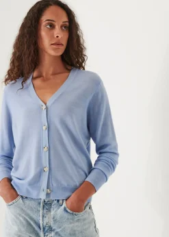 PATRICK ASSARAF Superfine Merino Sunfade Relaxed Cardigan|Women Knitwear