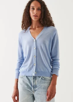 PATRICK ASSARAF Superfine Merino Sunfade Relaxed Cardigan|Women Knitwear
