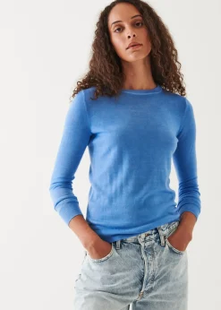PATRICK ASSARAF Superfine Merino Sunfade Crewneck|Women Knitwear