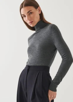 PATRICK ASSARAF Superfine Merino Turtleneck|Women Knitwear